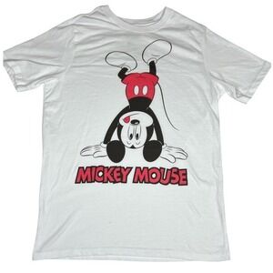 Disney Mickey‎ Mouse T-Shirt Boys XL White Excellent Handstand Graphic Tee